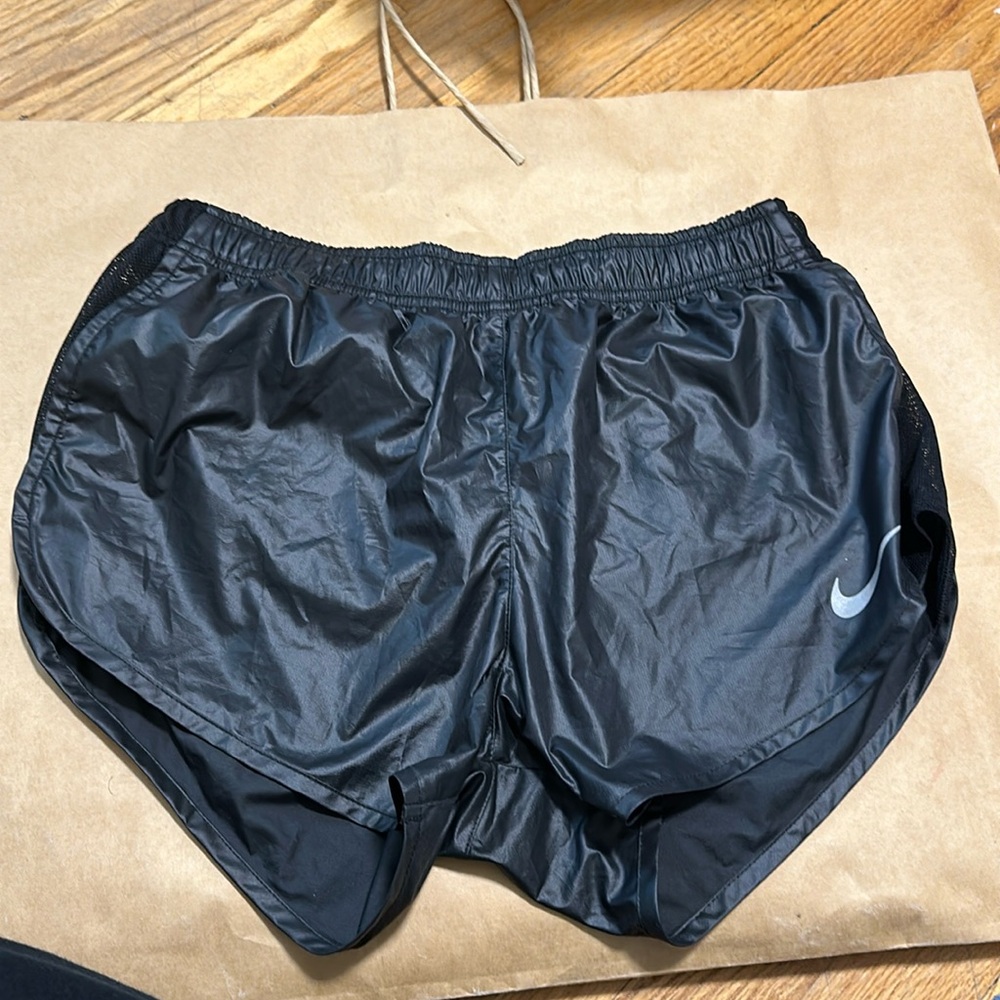 Black Shiny Women’s Nike Tempo Running Shorts